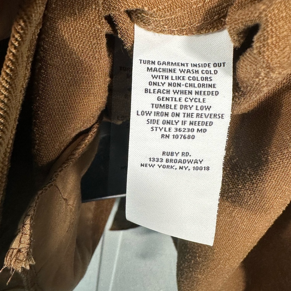Ruby Road Road Brown Corduroy Shaket Size 1X NWT - Picture 9 of 11